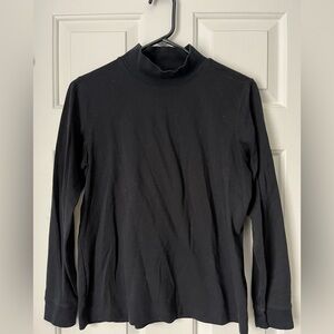 L.L. Bean Black Turtleneck Top